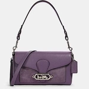 COACH Jade Lavender Leather Shoulder Bag plus coach pouch to match.